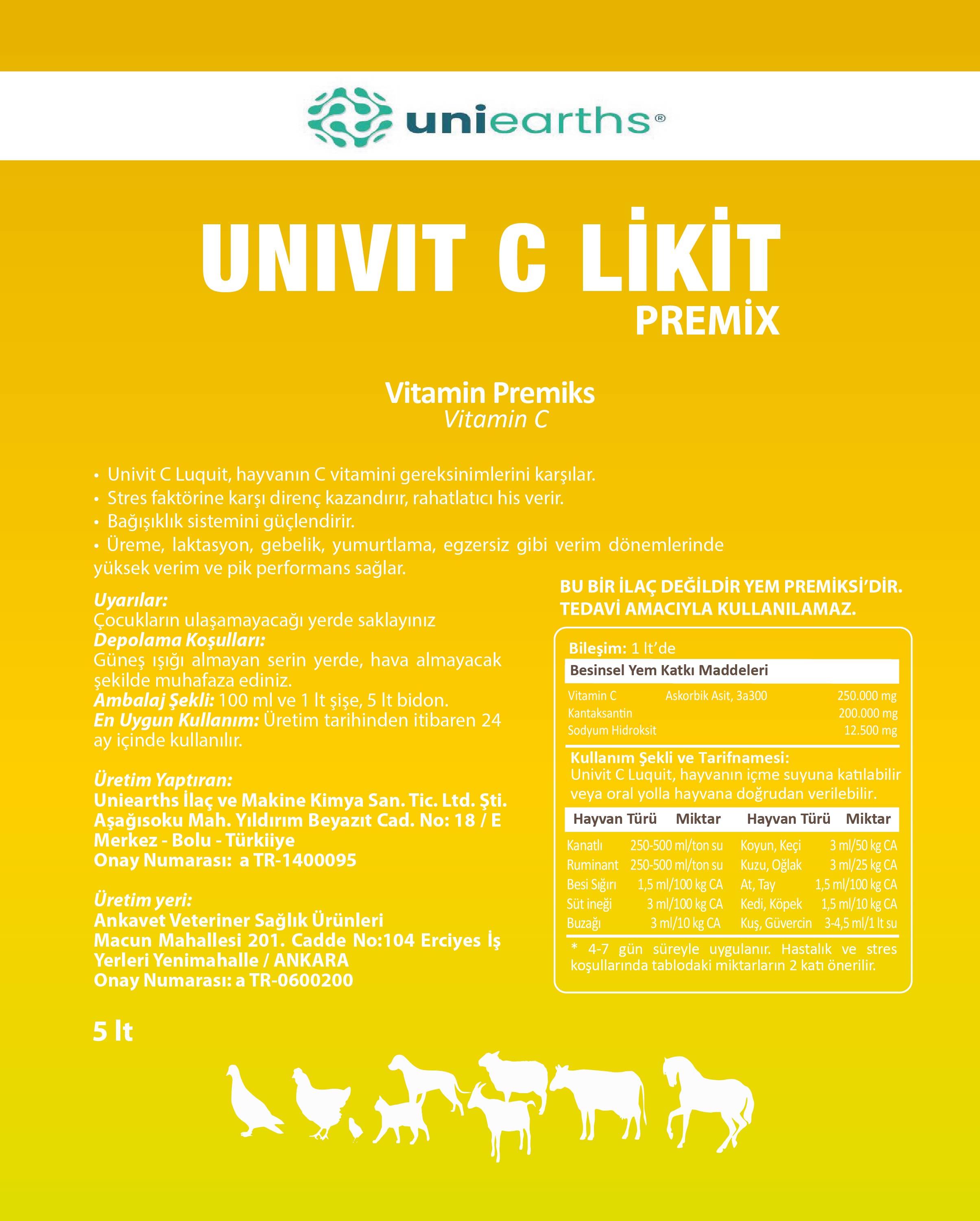 UNIVIT C LİKİT